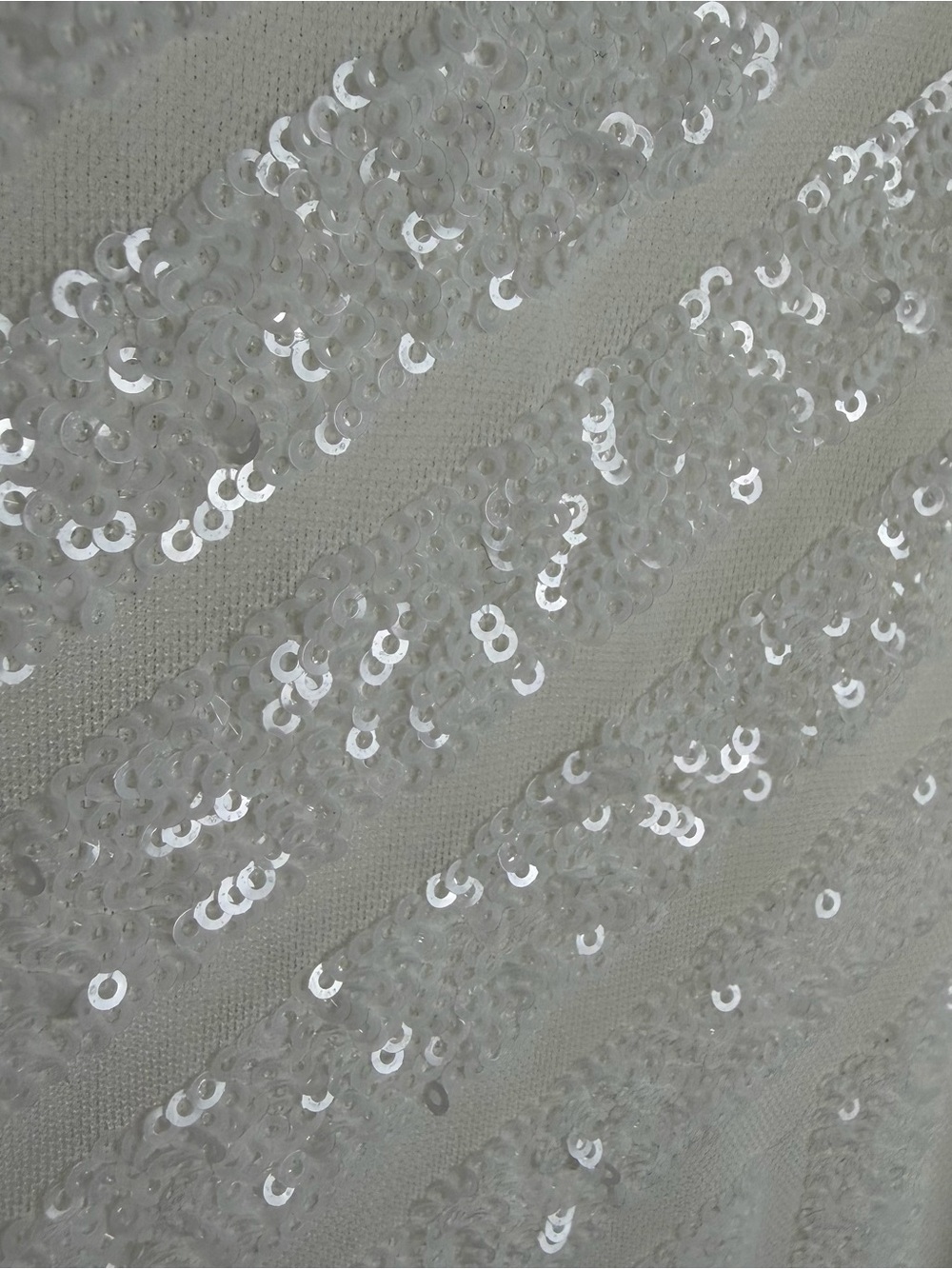 Vera Wang Ivory elegant Sequin Beaded Maxi Gown NWT - Picture 3 of 10